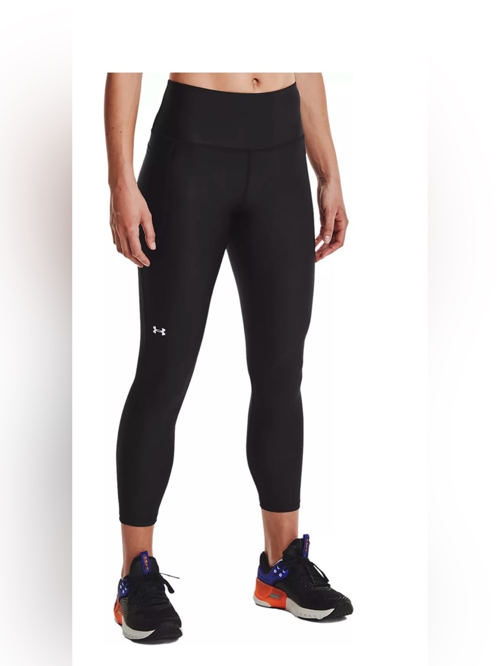 LIKE NEW SIZE L Under Armour Black women’s Compression Tights with Vent Panels